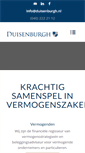 Mobile Screenshot of duisenburgh.nl